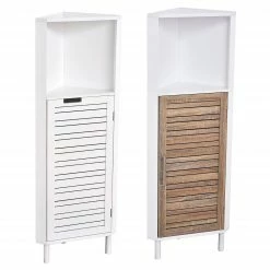 Brand new 👍 Evideco Storage Corner Cabinet Shelf Colored - 46.8"Hx12"Lx12"W White 🤩