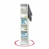 Buy 🔔 Evideco Swivel Storage Tower Cabinet Organizer Linen Full Length Mirror - 66 5/8''H X 12''L X 14.4'' Base Diameter Black And Bamboo ✔️