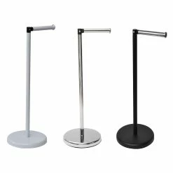 Cheap π Evideco Toilet Tissue Roll Paper Dispenser And Reserve With Removable Arm Metal - Diameter 7.5 Inches X 21.6" H X 9.5''W White π