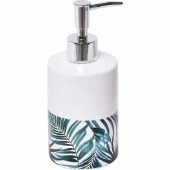 Coupon 🔔 Evideco Bathroom Accessory Set 4-Pieces Tropical Bamboo Leaves Lotion Soap Dispenser Only 👍 -Evideco Shop Tropical Collection Bath Accessory Set 4 Pieces 12
