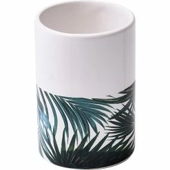 Coupon 🔔 Evideco Bathroom Accessory Set 4-Pieces Tropical Bamboo Leaves Lotion Soap Dispenser Only 👍 -Evideco Shop Tropical Collection Bath Accessory Set 4 Pieces 3