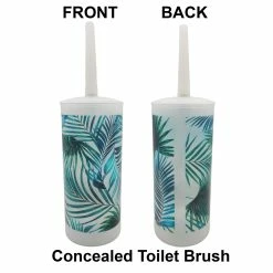 Outlet β Evideco Tropical Toilet Brush And Holder Set Plastic - 4"L X 4"W X 13.7"H 𧨠9 Outlet β Evideco Tropical Toilet Brush And Holder Set Plastic - 4"L X 4"W X 13.7"H 𧨠-Evideco Shop Tropical Toilet Brush and Holder Set Plastic 3
