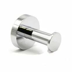Cheapest ❤️ Evideco Wall Mount Bath Towel Single Robe Hook Polished Stainless Steal - 2H X 1.10W X1.10L 🎁