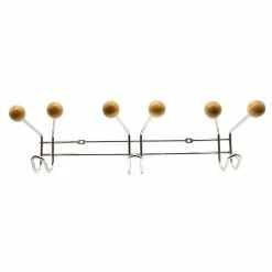 Cheapest π Evideco Wall Mounted π§₯ Coat Rack 9 Hooks Chrome For Towel Hat Entryway - 16.8 H X 3 W X 4 H π