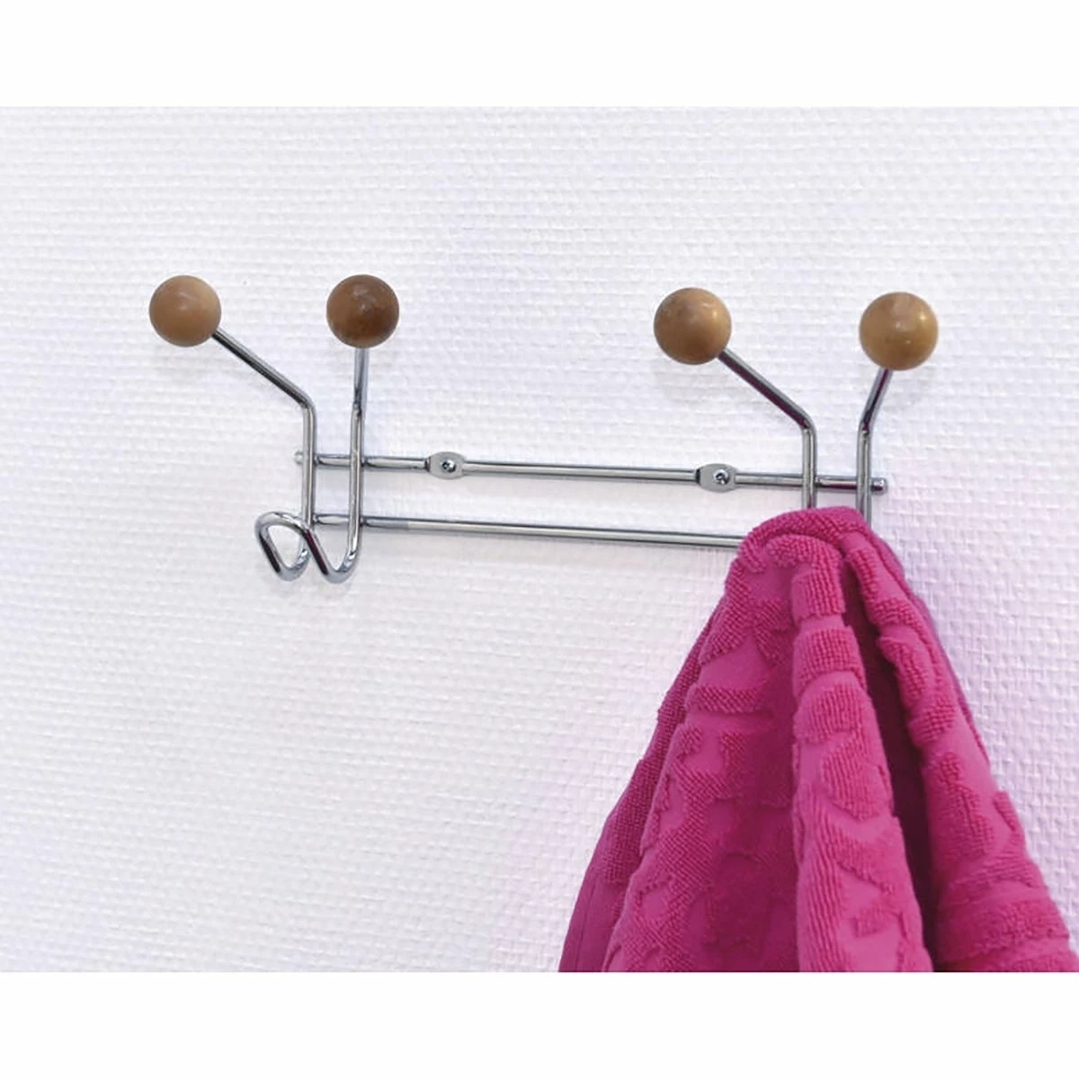 Top 10 π Evideco Wall Mounted π§₯ Coat Rack 6 Hooks Chrome For Towel Hat Entryway - 12.8 H X 3 W X 4 H 𧨠- Image 2