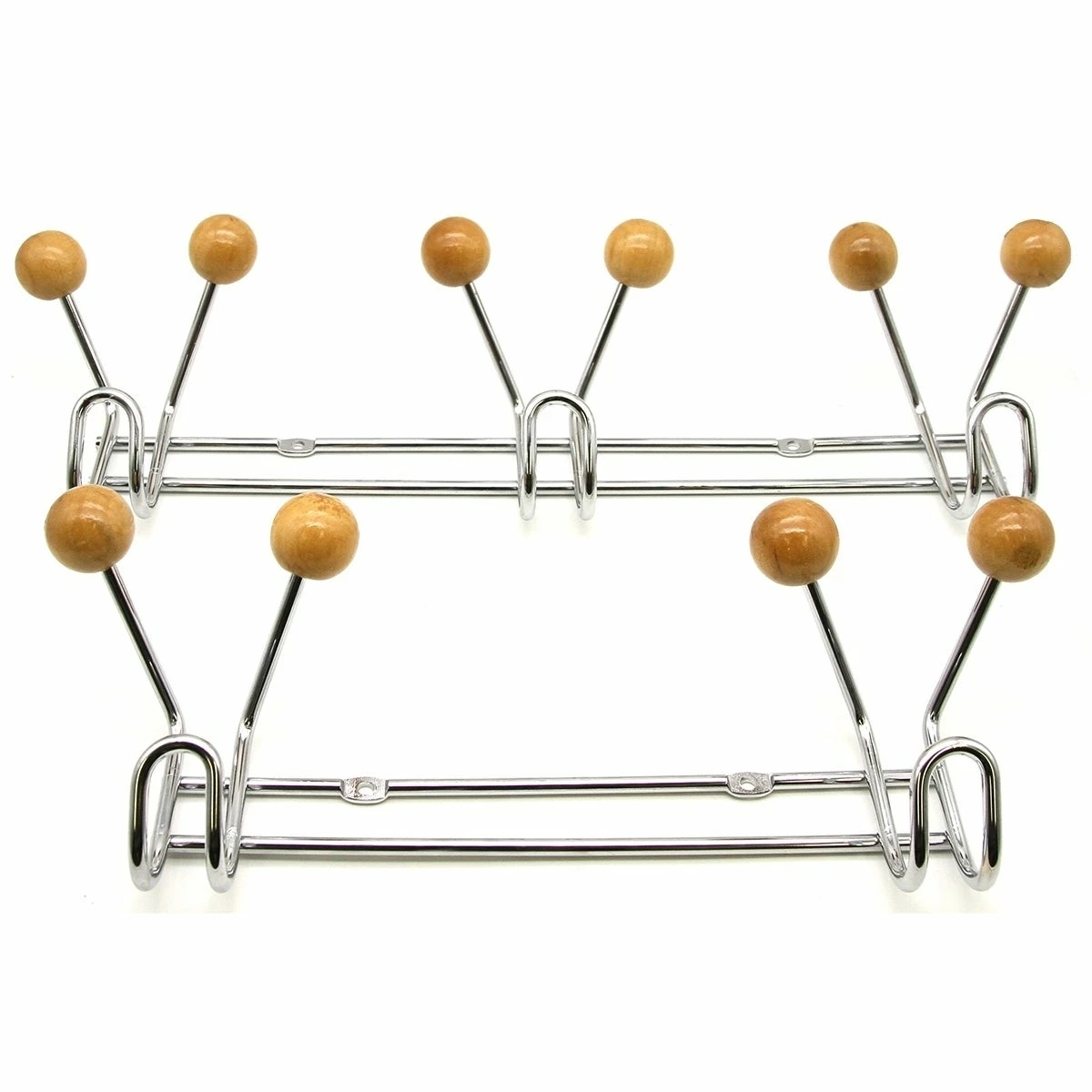 Top 10 π Evideco Wall Mounted π§₯ Coat Rack 6 Hooks Chrome For Towel Hat Entryway - 12.8 H X 3 W X 4 H 𧨠- Image 6