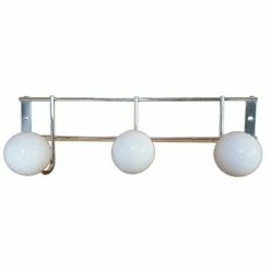 Promo 😍 Evideco Wall Mounted 🧥 Coat And Hat 3 Hooks BIG BALLS Rail/Rack Organizer White 😉