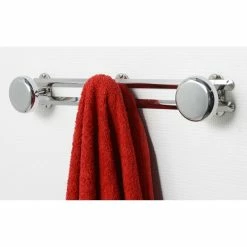Buy 👍 Evideco Wall Mounted 🧥 Coat And Hat 3 Hooks Rail/Rack White Or Chrome - 17" L X 2.7" D X 2.8" H 😀 -Evideco Shop Wall Mounted Coat and Hat 3 Hooks Rail Rack White or Chrome 4