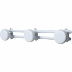 Buy 👍 Evideco Wall Mounted 🧥 Coat And Hat 3 Hooks Rail/Rack White Or Chrome - 17" L X 2.7" D X 2.8" H 😀 -Evideco Shop Wall Mounted Coat and Hat 3 Hooks Rail Rack White or Chrome 5