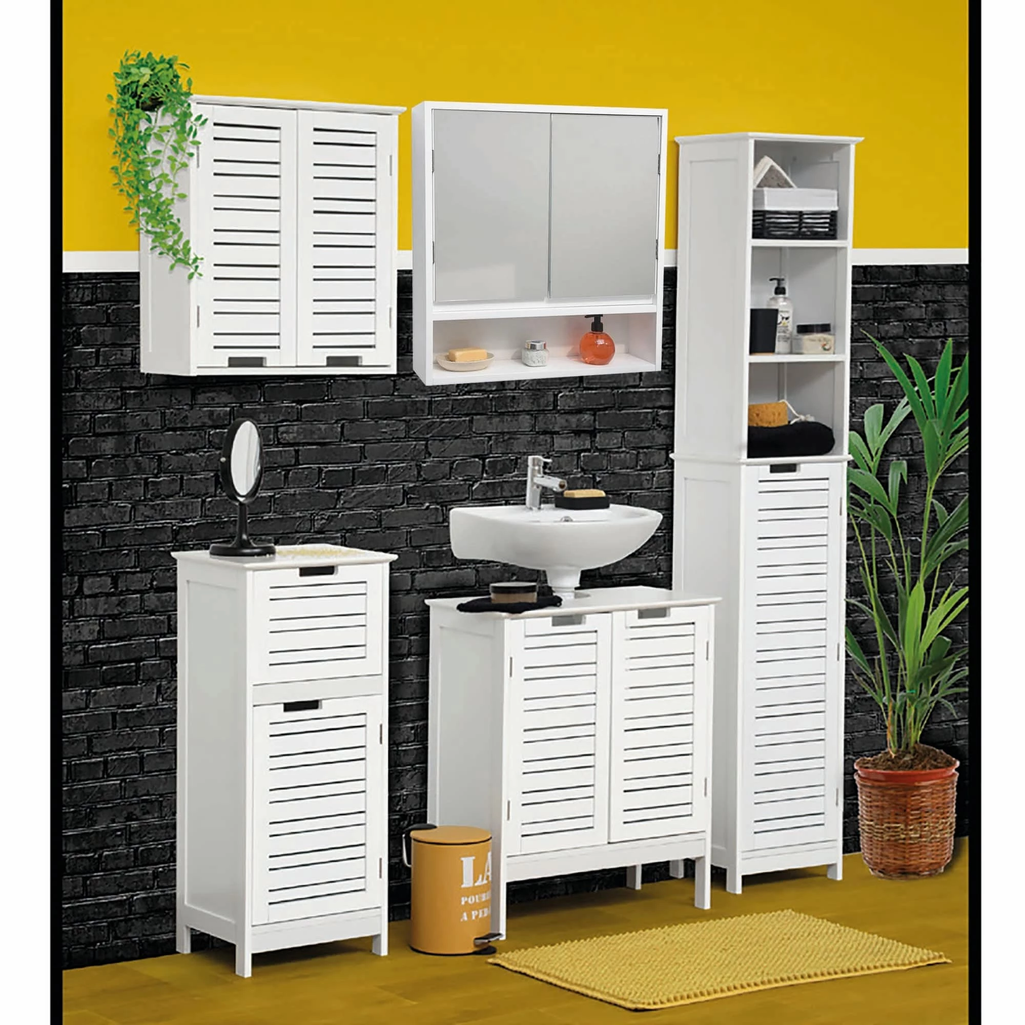 Best deal π Evideco Wall Mounted Mirrored Medicine Cabinet Miami White - 22.10"L X 5.10"W X 22.80"H β - Image 6