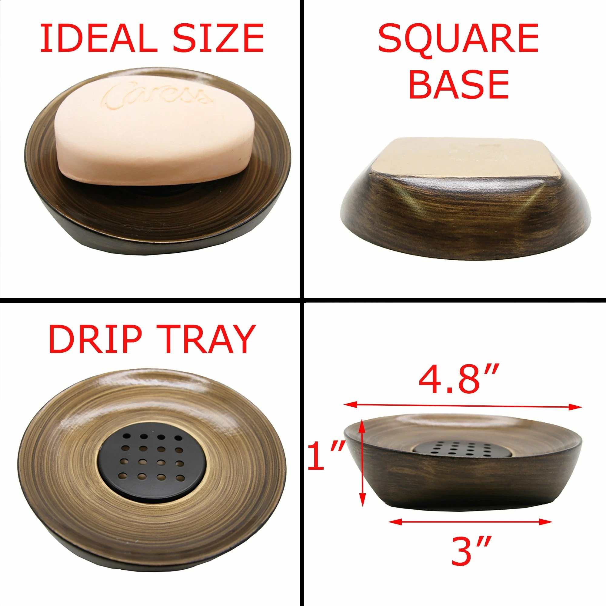 Outlet β¨ Evideco Wenge Resin Bath Accessories Gold Set-4 Pieces π 15 Outlet β¨ Evideco Wenge Resin Bath Accessories Gold Set-4 Pieces π - Image 15