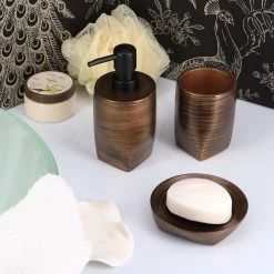 Outlet β¨ Evideco Wenge Resin Bath Accessories Gold Set-4 Pieces π 17 Outlet β¨ Evideco Wenge Resin Bath Accessories Gold Set-4 Pieces π -Evideco Shop Wenge Resin Bath Accessories Gold Set 4 pieces 2
