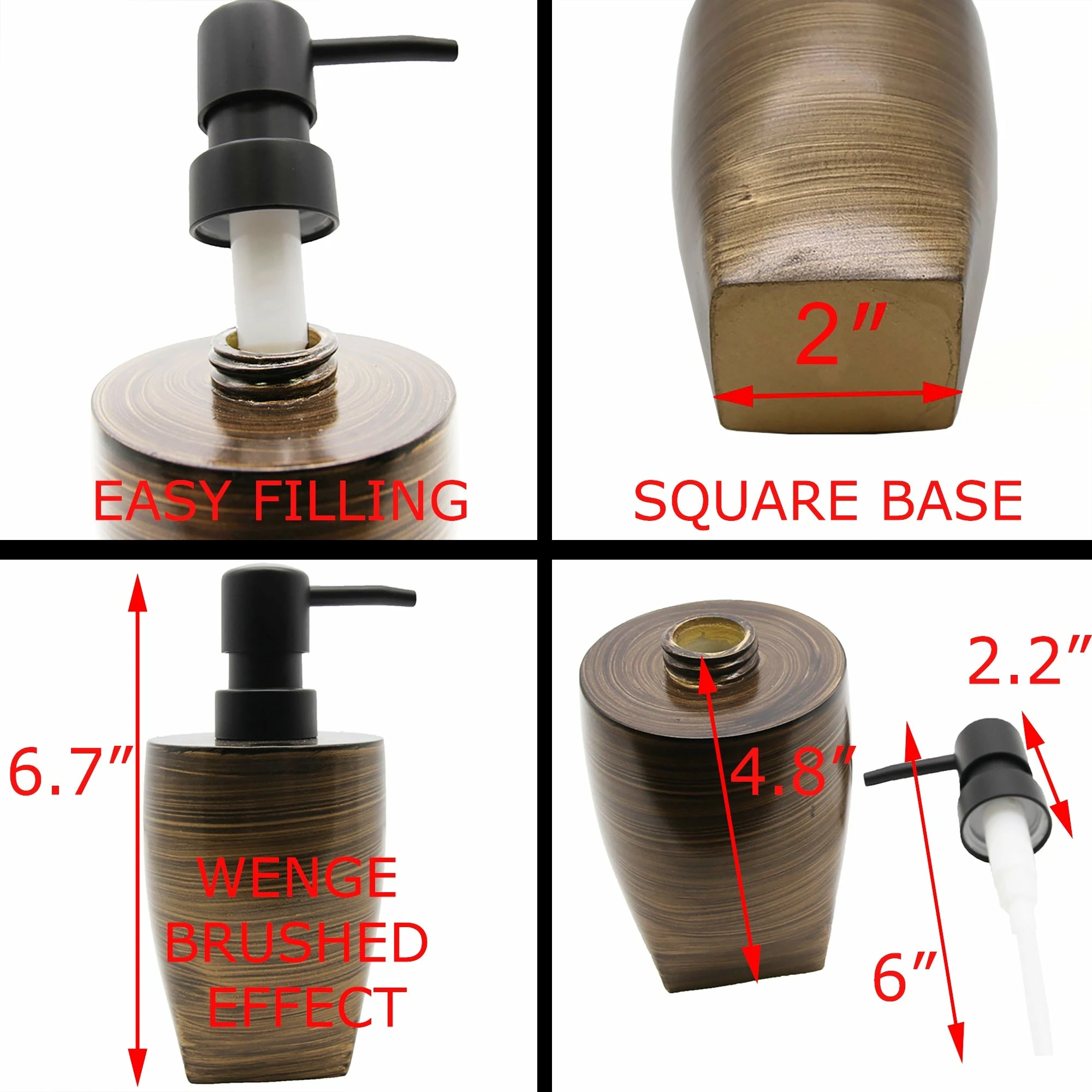 Outlet β¨ Evideco Wenge Resin Bath Accessories Gold Set-4 Pieces π 5 Outlet β¨ Evideco Wenge Resin Bath Accessories Gold Set-4 Pieces π - Image 5