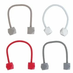 Flash Sale 😍 Evideco Wooden Cubic Tieback Twist Geometrik Big Size - 13"L X 1.4"W X 1.4"D White 😀