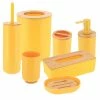 Outlet ❤️ Evideco Yellow Padang Bathroom Accessory Set 7-Pieces Bamboo 🤩